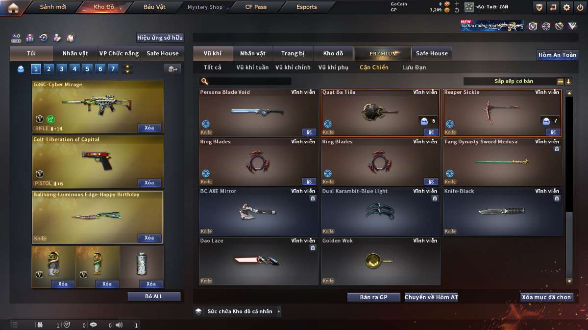 shop acc cf uy tin gia re